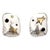 Michael Bondanza Star Earrings Estate Sterling Silver 18k Yellow Gold Jewellery - 2 Pieces For Sale