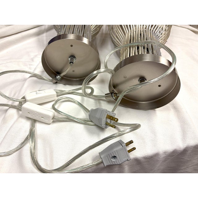 Modern Z. Gallerie Style Chrome Finish Branch Up-Light Fixtures- A Pair For Sale - Image 10 of 12