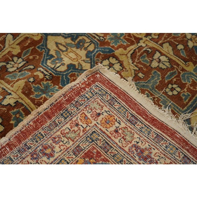 Late 18th Century Antique Haji Jalili Tabriz Rug 8'9'' x 12'0'' For Sale - Image 4 of 12