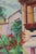 R. Hoefer Oil Pastel Painting, Spanish Courtyard For Sale - Image 15 of 18