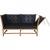 Spokeback Sofa in Black Leather by Børge Mogensen, 1988 For Sale - Image 9 of 18