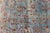 Blue Background Antique Persian Mohajerah Rug With Salmon, Blue, Green, and Red For Sale - Image 13 of 15
