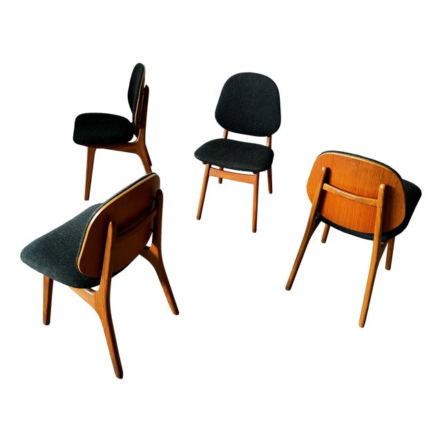 Dining Chairs attributed to Arne Hovmand Olsen, 1970, Set of 4 For Sale