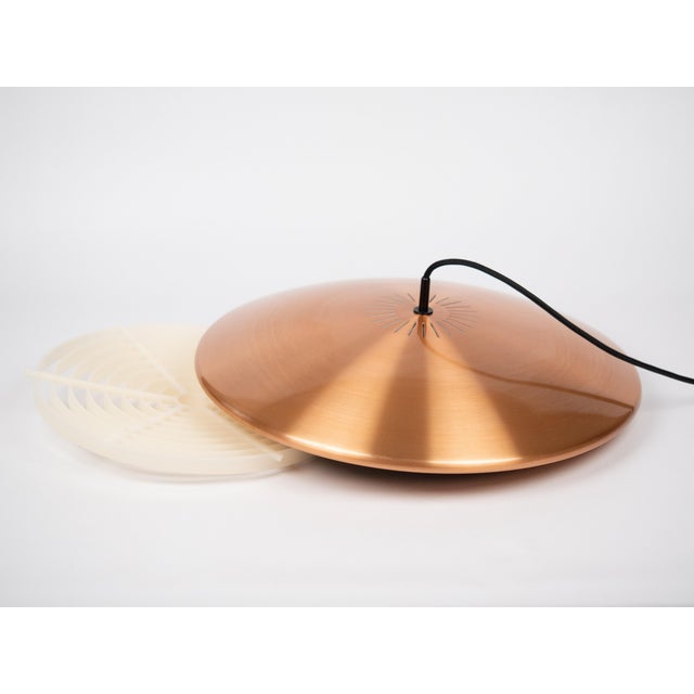 Fog & Mørup Vintage Danish Diskos Pendant Lamp by Jo Hammerborg for Fog and Morup, 1965 For Sale - Image 4 of 11