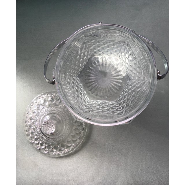 Hollywood Regency Mid 20th Century Anchor Hocking “Wexford” Ice Bucket For Sale - Image 3 of 11