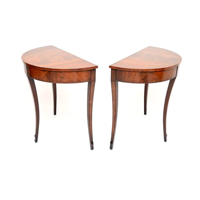 Antique Regency Console Tables, 1930s, Set of 2 For Sale - Image 4 of 10