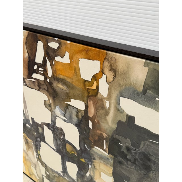 Crate & Barrel Beverly Fuller for Crate & Barrel "Semblance of Order" Framed Reproduction Wall Art Print For Sale - Image 4 of 12