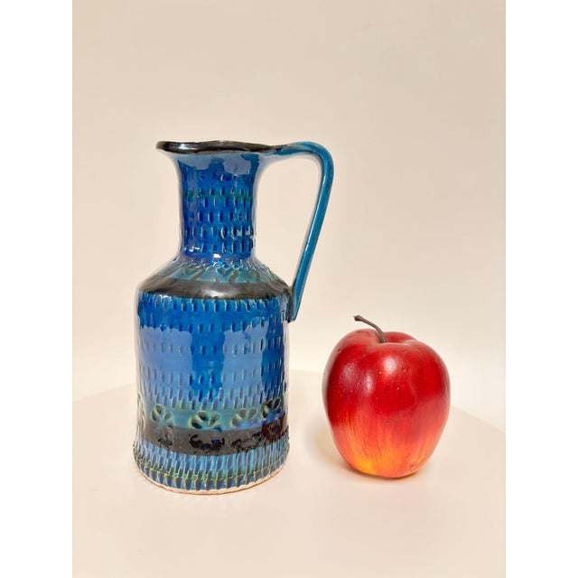 Bitossi “Rimini Blu” Ceramic Pitcher Vase, Attributed to Aldo Londi, Italy, circa 1960s Rimini Blue Ceramic Pitcher Vase...