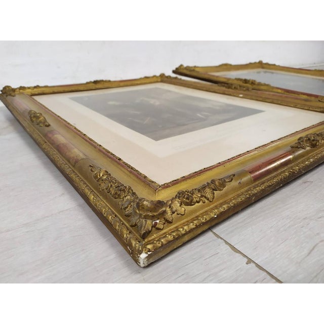 Figurative Scenes, 1800s, Engravings, Framed, Set of 2 For Sale - Image 17 of 18