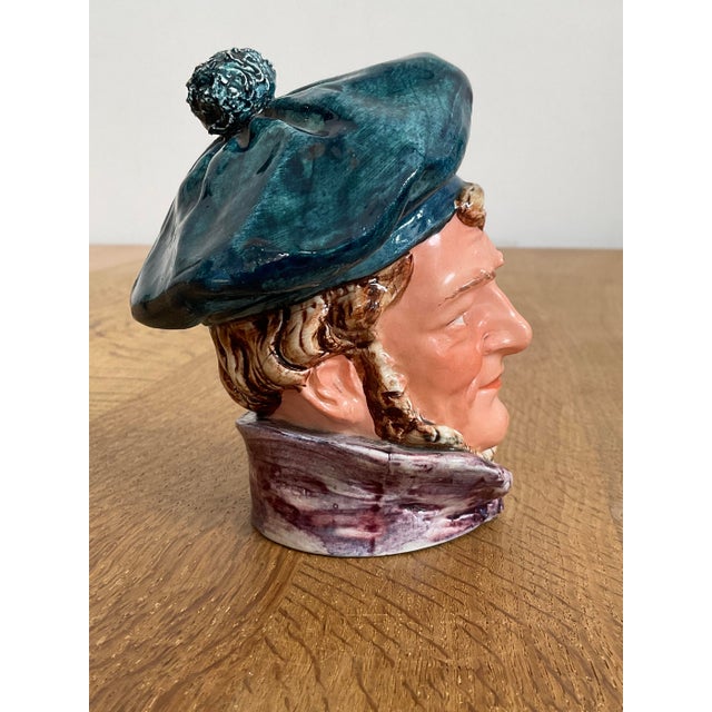 Early 20th Century Antique Majolica Scotsman Tobacco Jar For Sale In Raleigh - Image 6 of 13