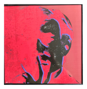 Andy Warhol Porcelain Ceramic Pop Art Portrait in Red from Rosenthal