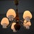 1950s Mid-Century Chandelier in Brass and Oak attributed to Gunnar Asplund for ASEA, Sweden, 1950s For Sale - Image 5 of 17