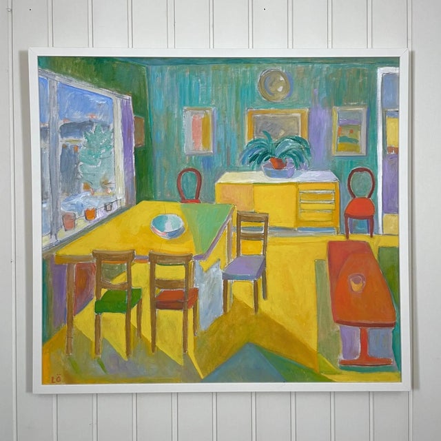 Leif Öhr, Interior Scene, 1970s, Oil on Canvas For Sale - Image 12 of 13