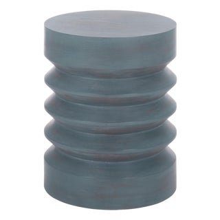 Joscelyne Accent Tablle in Antique Blue For Sale