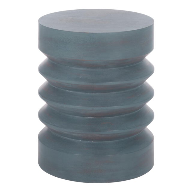 Joscelyne Accent Tablle in Antique Blue For Sale
