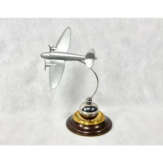 Miniature Figurine with Heinkel He-111 Plane, 1940s For Sale - Image 6 of 15