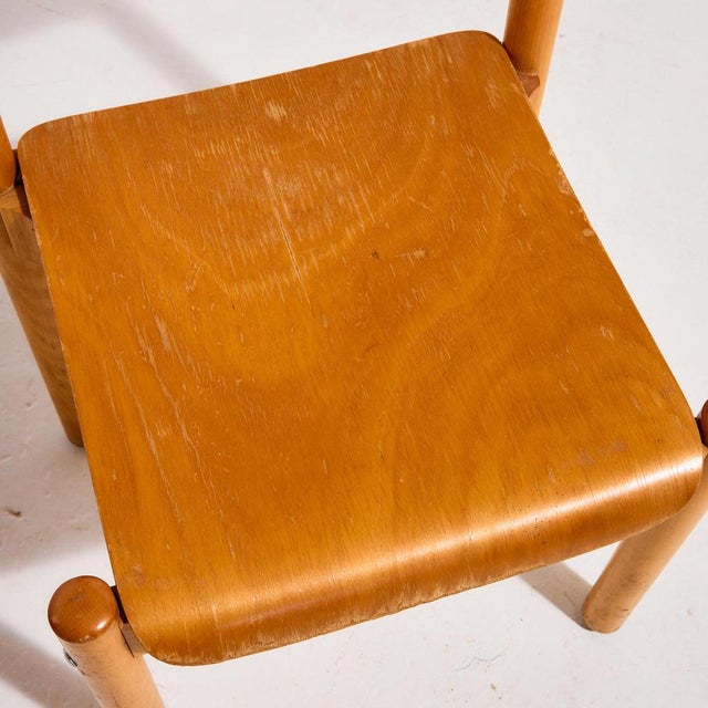 Stackable Oak Chair, 1970s For Sale - Image 14 of 18
