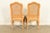 John Stuart French Provincial Louis XV Carved Oak and Cane Back Side Chairs or Dining Chairs | Set of Four For Sale - Image 12 of 14