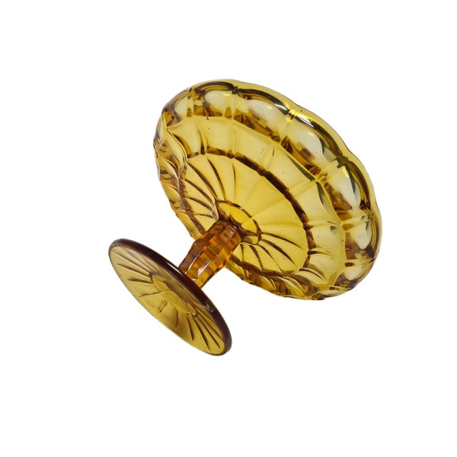 Cake Bowl on Stand from Ząbkowice Glassworks, 1970s, in Very Good conditions. Designed 1970 to 1979 I have official proof...