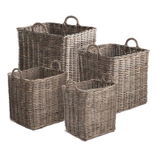Normandy Square Apple Baskets, Set Of 4 For Sale