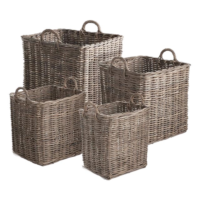 Normandy Square Apple Baskets, Set Of 4 For Sale