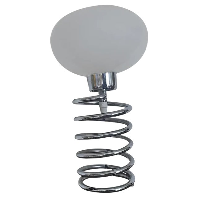 Vintage Spiral Bulb Lamp by Honsel For Sale