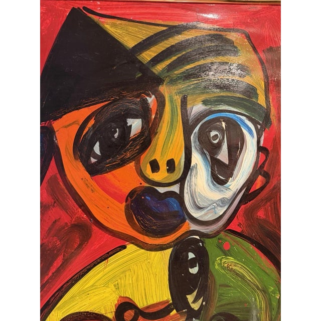 Robert Peter Keil, Faces, Oil Painting on Canvas For Sale - Image 10 of 13