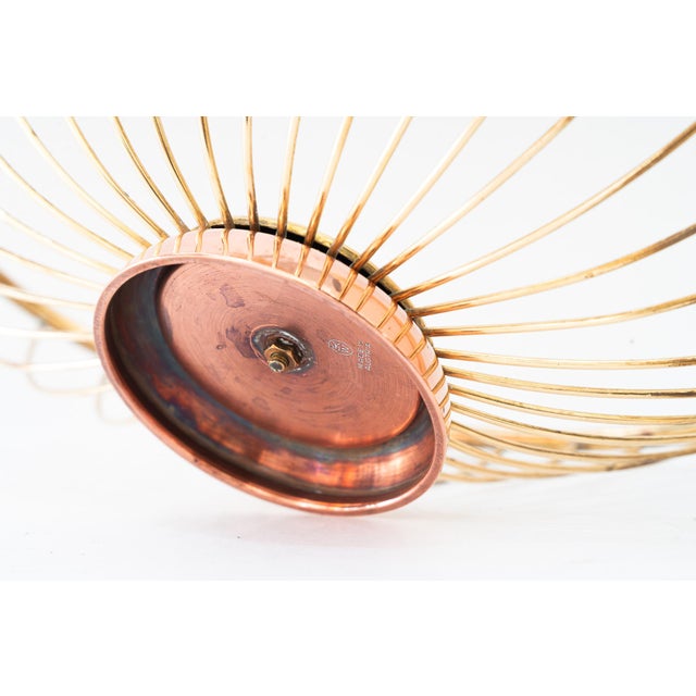 Bread Basket in Brass and Copper, Vienna, Austria, 1960s For Sale - Image 11 of 13