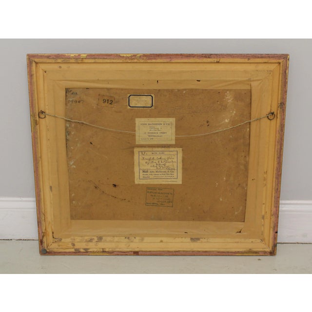 Gold Cynthia McCRACKEN Signed Oil Painting on Board For Sale - Image 8 of 12