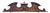French Architectural Pediment in Cornice and Carved Wood, 1890s For Sale