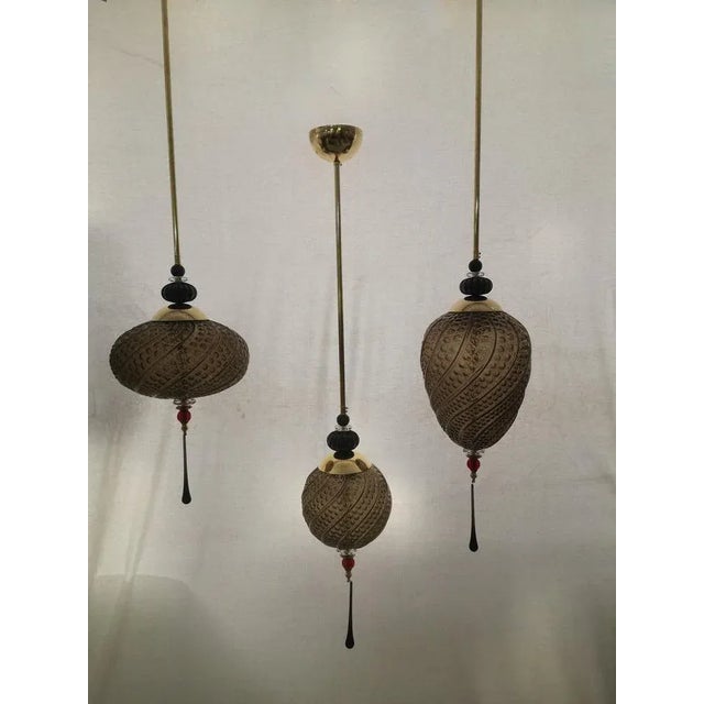 Mid-Century Italian Murano Blown Smoked Glass, 2000s For Sale - Image 4 of 11