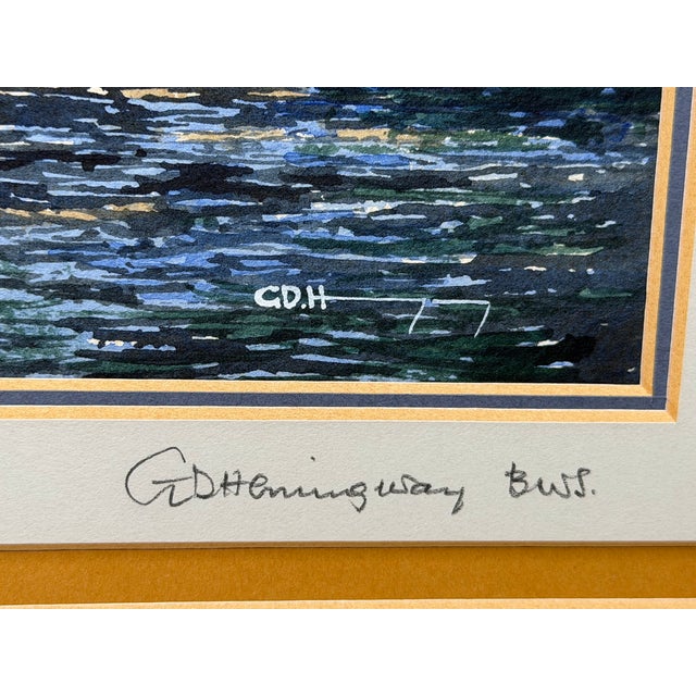 20th Century Painting Sydney Harbour Opera House House Australia Signed G. Douglas Hemingway For Sale - Image 10 of 18