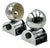 Chrome Eyeball Lamps by Enrico Tronconi for Tronconi, Italy, 1970s, Set of 2 For Sale