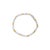 Contemporary 14K Two Tone Gold 3.00 Cttw Diamond Multi Row and S Link Bracelet (H-I Color, I1-I2 Clarity) - 7" Inches For Sale - Image 3 of 6