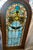 19th Century Victorian Stained Glass Dome Top Window Panel For Sale - Image 11 of 12