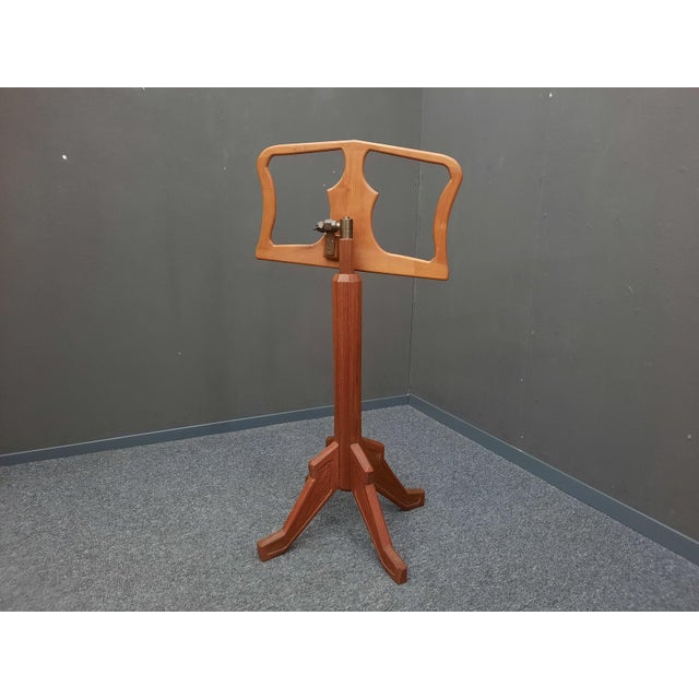 Anthroposophical Teak Music Stand, 1950s For Sale - Image 4 of 12