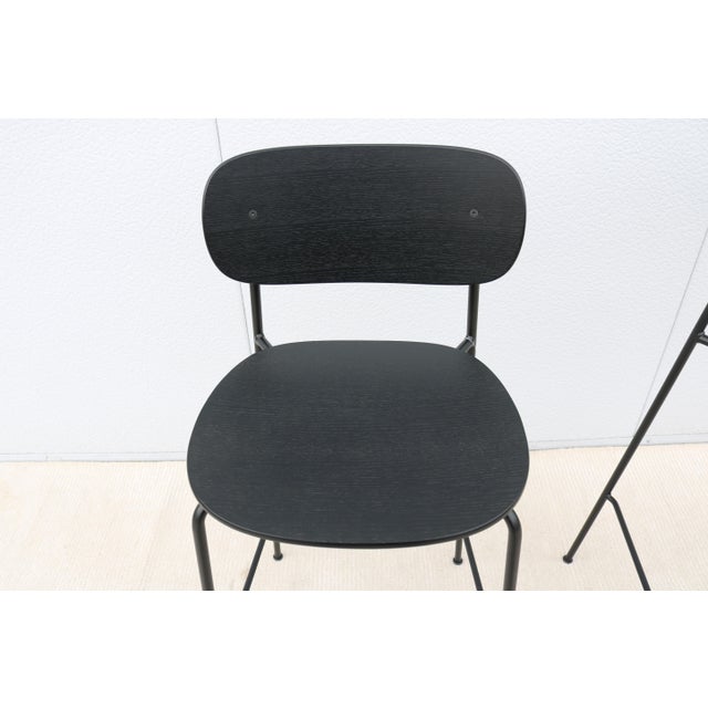 Black Danish Modern Norm Architects for Audo Copenhagen Co Bar Stools Brand New - a Pair For Sale - Image 8 of 12