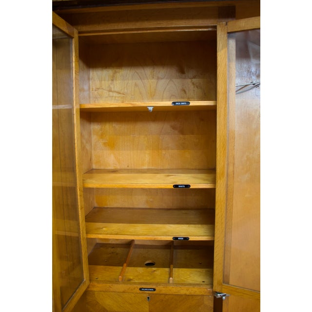 Vintage Art Deco Oak Wardrobe from Compactum, 1930s For Sale - Image 10 of 13