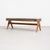 Civil Bench in Wood and Woven Viennese Cane with Cushion by P. Jeanneret for Cassina For Sale - Image 8 of 17