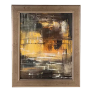 Pulliam Abstract Framed Oil Painting on Canvas