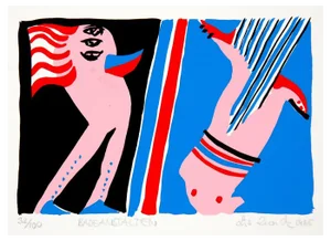 Lis Zwick, Composition, Lithograph, 1990s