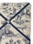 Custom Upholstered Blue and White Toile French Memory Board Bulletin Board With Navy Grosgrain Ribbon For Sale In Jacksonville, FL - Image 6 of 10