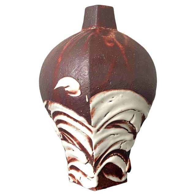 Early 21st Century Japanese Studio Ceramic Vase by Ken Matsuzaki For Sale - Image 13 of 13