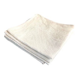 Vintage Linen Dinner Napkins - Set of 5 For Sale