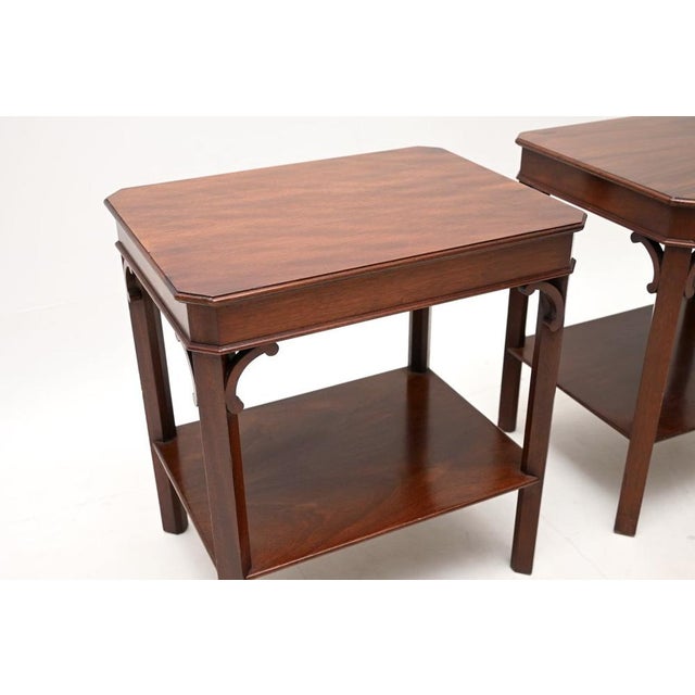 Georgian Style Side Tables, 1950, Set of 2 For Sale - Image 6 of 7