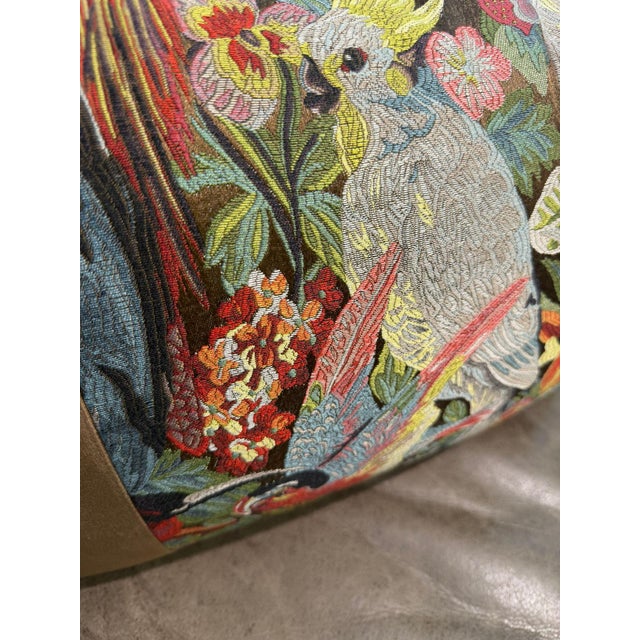 Handmade Mocha Velvet Lumbar Pillow Cover For Sale - Image 16 of 16