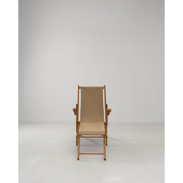 1960s French Folding Chaise Lounge Chair For Sale - Image 16 of 18