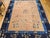 Antique Chinese Peking Rug, Hand-Knotted Wool, Pale Peach, Navy, 9' x 12' For Sale - Image 10 of 18