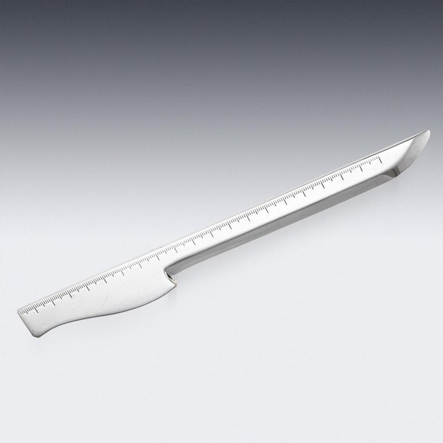 Vintage 20th Century French Silver Letter Opener from Hermès, 1970 For Sale - Image 3 of 10