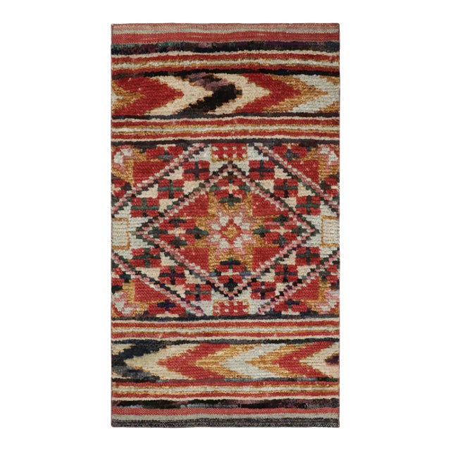 Rug & Kilim’s Moroccan Style Rug With Berber Polychromatic Geometric Patterns For Sale